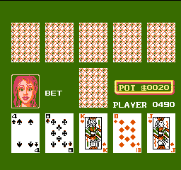 AV Poker screenshot 3 for Famicom